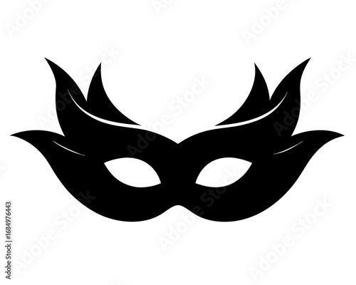 Masquerade mask  silhouette vector,mask  icon