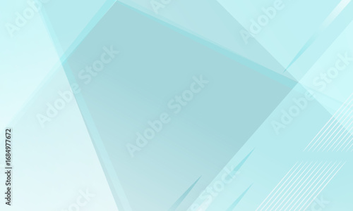 Aqua Glass Geometric Background with Translucent Layers