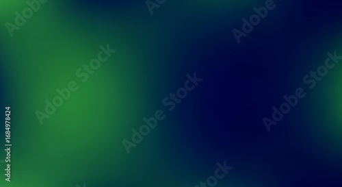 Abstract dark green and blue gradient background with blurred effect