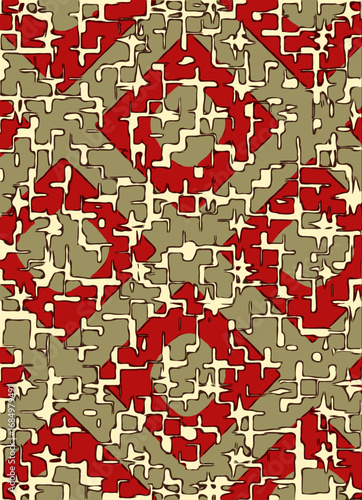 seamless pattern with geometric shapes