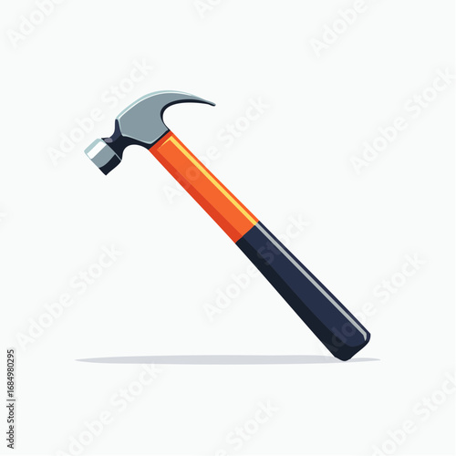 Illustration plate stylisée d’outil bâtiment