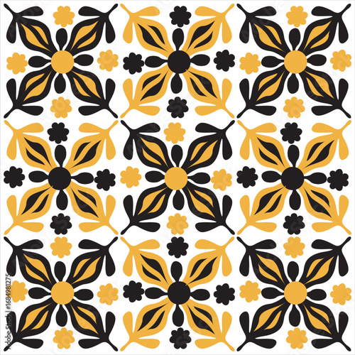 Vector floral abstract ornament. Flowers and colored lines. Elegant lines of royal floral ornament on a white background.