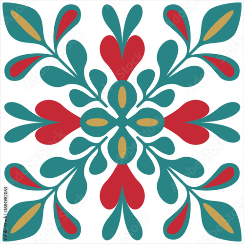 Vector large floral beautiful ornament. Elegant lines of royal floral ornament on a white background.