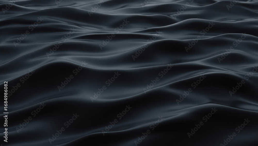 Obraz premium Dark moody ocean waves with subtle light reflections