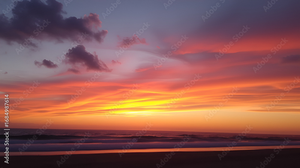 Fototapeta premium Sunset at the ocean