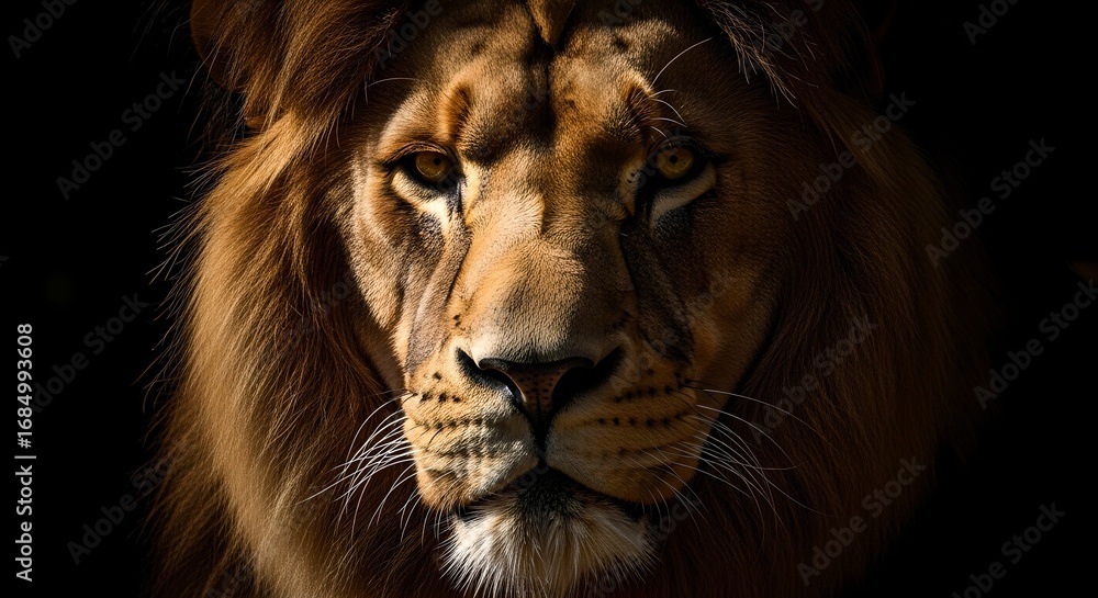 Naklejka premium portrait of a lion