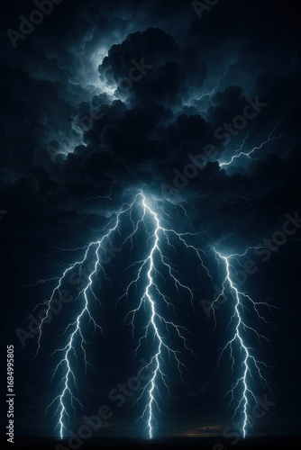 Tempesta Notturna con Fulmini: Energia e Potenza della Natura