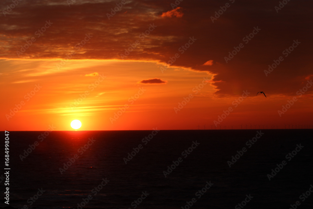 Fototapeta premium sunset at the sea