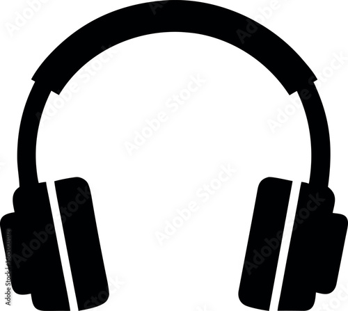 Headphone silhouette icon