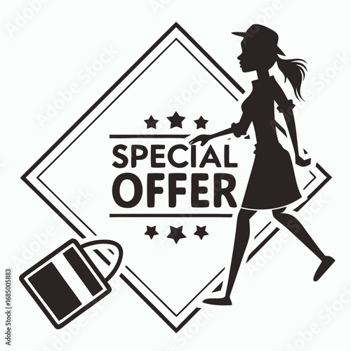 Special Offer Shopping Vector