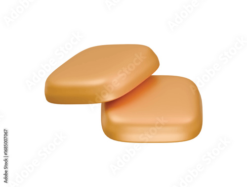 ciabatta icon 3d illustration render