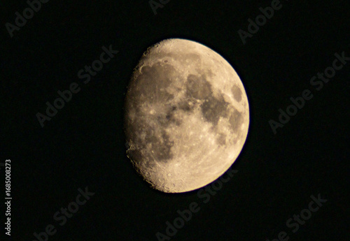Waxing Gibbous Moon at 81% in Palermo, Sicily, Italy