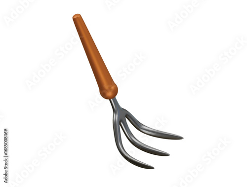 hand cultivator icon 3d illustration render