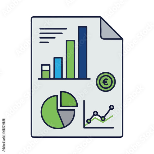 financial statements vector illustration design 