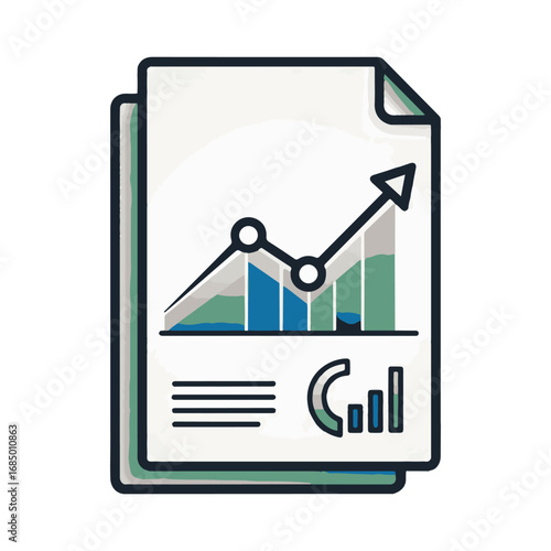 financial statements vector illustration design 