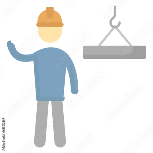 Container lifter Vector Icon which can easily modify or editContainer lifter Vector Icon which can easily modify or edit