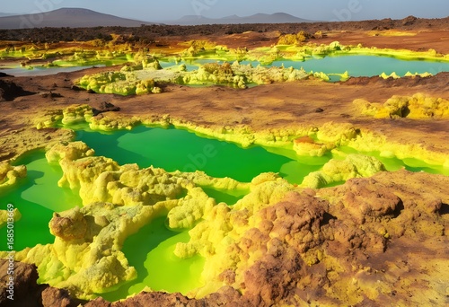 Wallpaper Mural Dallol's Alien Landscape: Ethiopia's Colorful Geothermal Wonderland Torontodigital.ca