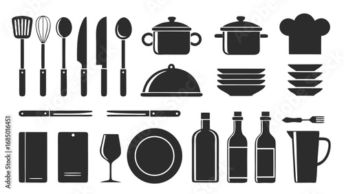 Kitchen utensils and cookware collection kitchenware