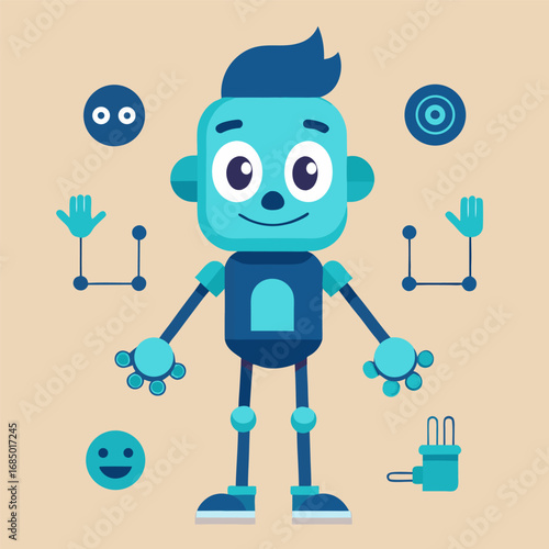  Explainer Character Animation Kit: Walk Cycle & Poses (Vector)