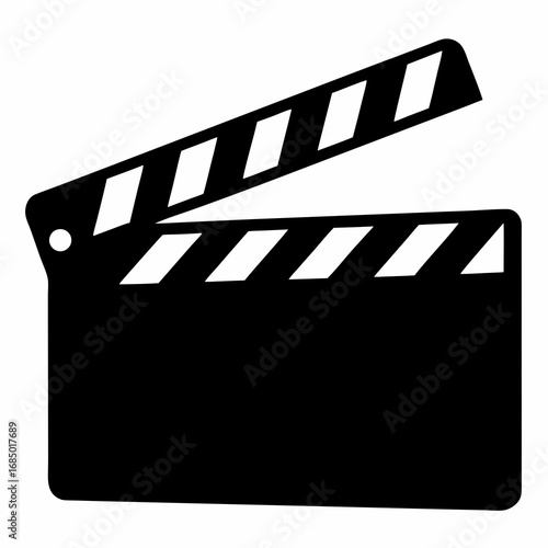 Vector film clapperboard icon