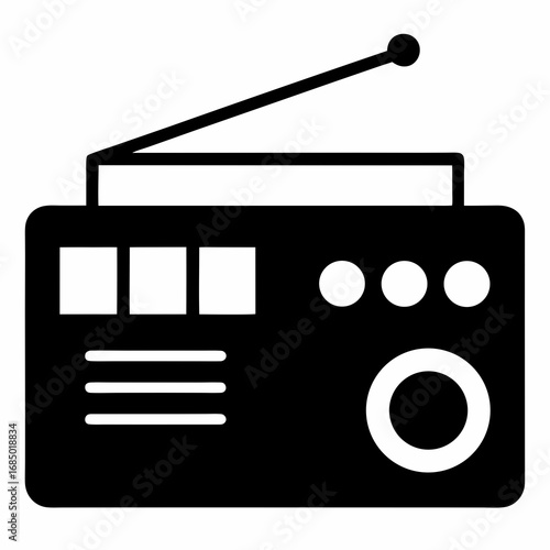 Vector radio icon