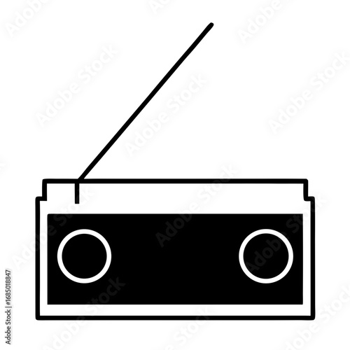 Vector radio icon