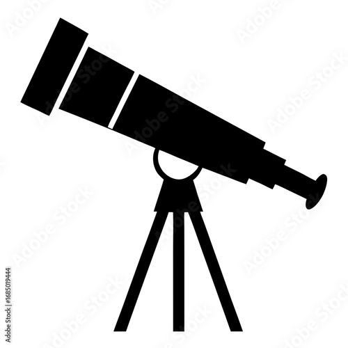 vector illustration of telescopes on tripods vector