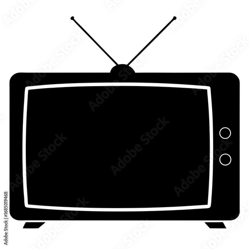 Tv Vector solid Icon Design illustration. Kitchen and home Symbol on White