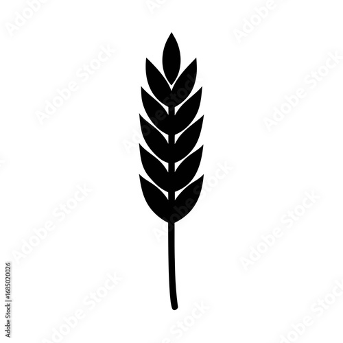 Golden wheat logo vector illustration golden wheat vector icon and sign