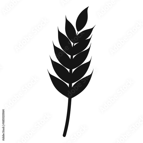 Golden wheat logo vector illustration golden wheat vector icon and sign