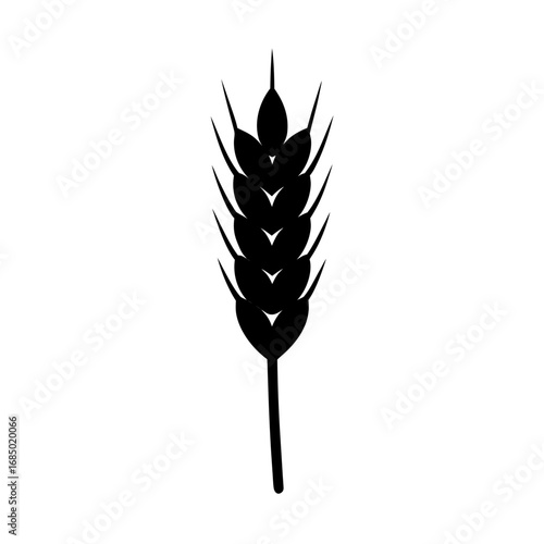 Golden wheat logo vector illustration golden wheat vector icon and sign
