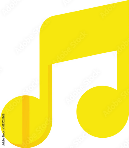 Yellow musical note