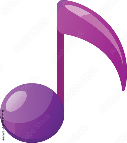 Purple music note