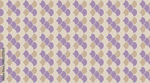 Elegant seamless pattern of overlapping scales in muted purple and beige.  Perfect for textile design, website backgrounds, or any project needing a sophisticated, textured aesthetic.