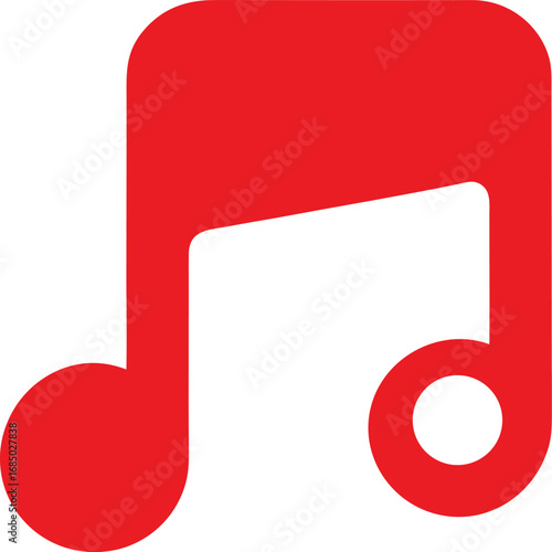 Red musical note