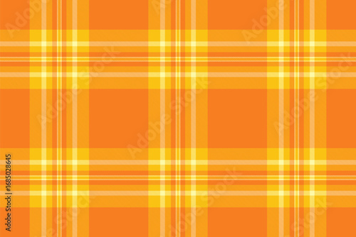 Warm and inviting, this seamless orange plaid pattern evokes autumn vibes. Ideal for backgrounds, textiles, and design projects needing a cozy texture.