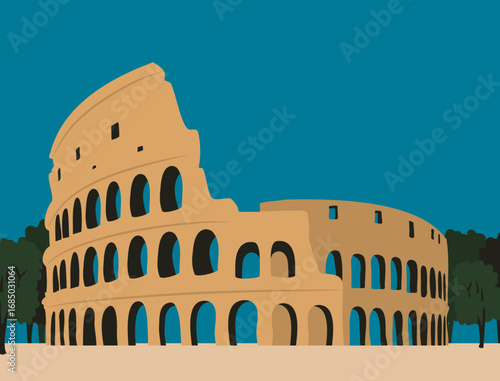 the beauty of iconic buildings in the city of Rome