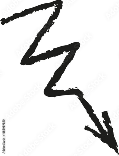 Doodle Pencil Arrow