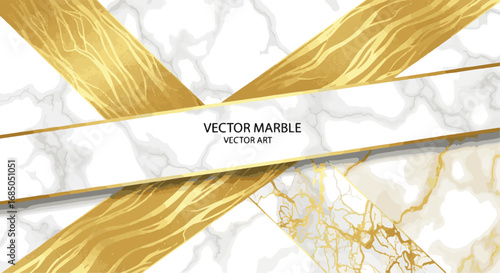 Create a kinds of deferent Gold marble texture, luxury background, white marble banner vector art with white background.