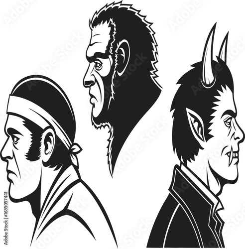 Horror Monster Character Illustrations