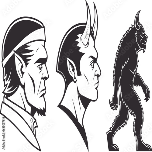 Horror Monster Character Illustrations