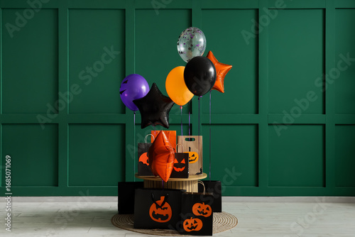 Colorful Halloween balloons...