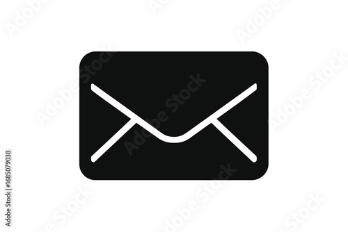 Symbol of communication featuring a classic envelope design on a plain background illustrating the concept of sending messages