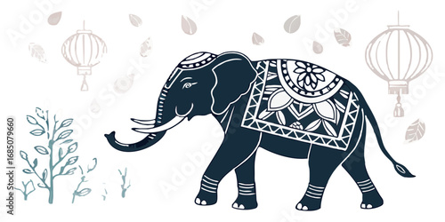 Jaali Lattice Elephant – Regal Frame