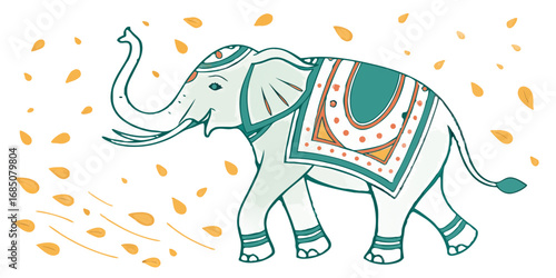 Paper‑Cut Layered Elephant – Immersion