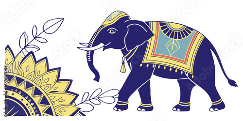 Neon Duotone Elephant – Festival Glow