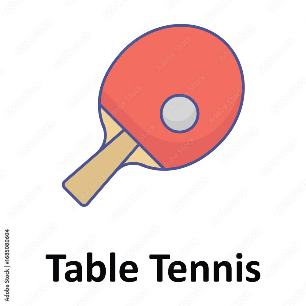Obraz premium Table Tennis Vector icon which can easily modify or edit