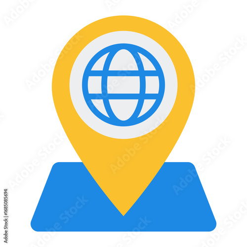 Destination icon. Location symbol. Postal service and delivery point collection. Flat Icon