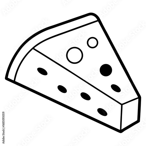 Cheese Slice Illustration