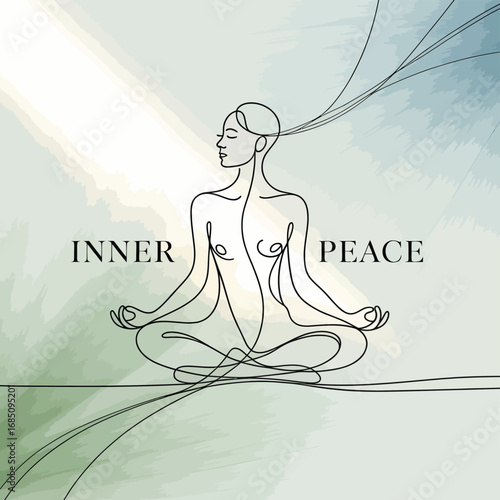 Lotus yoga woman vector silhouette illustration of a meditating figure in a seated pose with a zen-like fitness and art feel